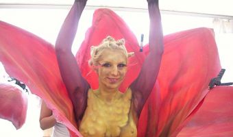 Bodypainting "Blume" von Harald Wolf aus Bruchsal