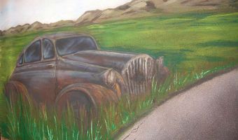 Teilcollage "Auto" von Harald Wolf aus Bruchsal