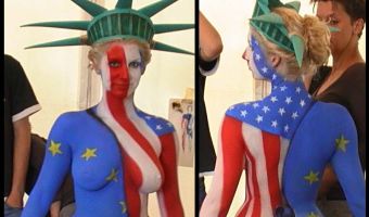 Bodypainting "America" von Harald Wolf aus Bruchsal