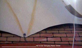 Erhöhte Decke: Illusionsmalerei von Harald Wolf